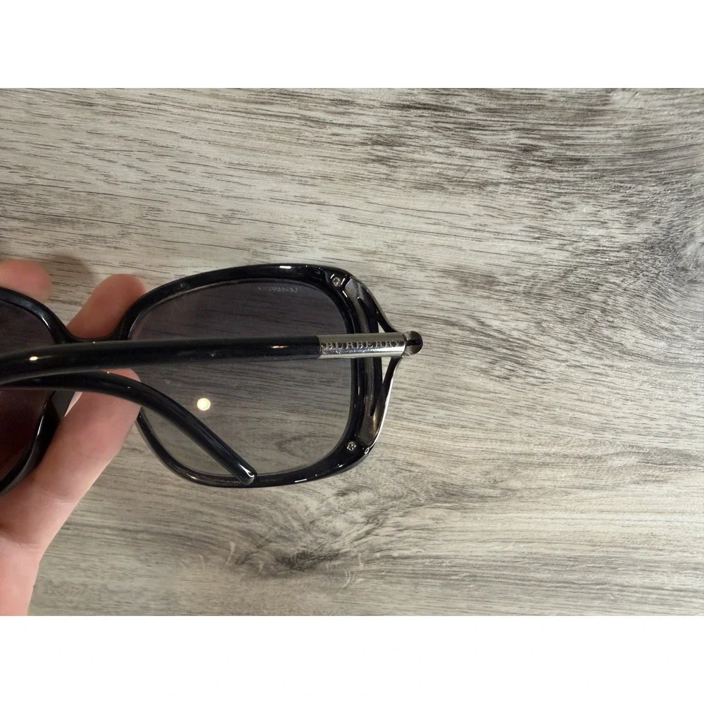 Burberry B 4068 3001/11 Black Oversized Square Sunglasses Italy 59mm